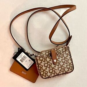 DKNY Leather Mini Crossbody Bag New With Tags